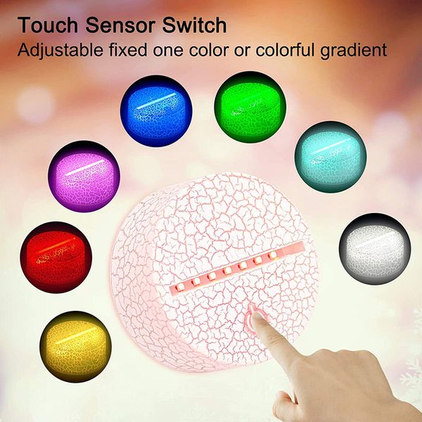 3d led light holder with remote control usb cable touch lamp base for 3d led night light replacement 7 colorful light bases table led base
3d led light holder with remote control usb cable touch lamp base for 3d led night light replacement 7 colorful light bases table led base