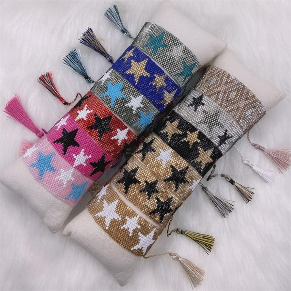zhongvi bracelets miyuki beads star bracelet bohemia cuff pulseras mujer ethnic tassel woven jewelry for women gift dropshipping, Black
zhongvi bracelets miyuki beads star bracelet bohemia cuff pulseras mujer ethnic tassel woven jewelry for women gift dropshipping, Black