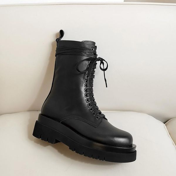 genuine leather women boots female boots martin black fashion bottom of the thick autumn winter women's shoes size 34-41
genuine leather women boots female boots martin black fashion bottom of the thick autumn winter women's shoes size 34-41