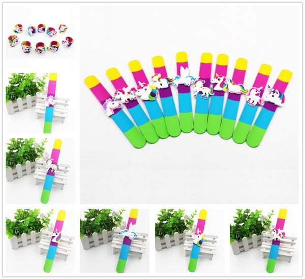 new flexible colorful pvc unicorn shapes silicone slap snap wrap bracelet wristband jewelry gift ing, Silver
new flexible colorful pvc unicorn shapes silicone slap snap wrap bracelet wristband jewelry gift ing, Silver