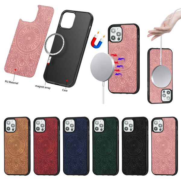 vintage mandala embossed leather case for iphone 12 mini luxury leather case for iphone 12 pro max magnetic wireless charging phone cases
vintage mandala embossed leather case for iphone 12 mini luxury leather case for iphone 12 pro max magnetic wireless charging phone cases