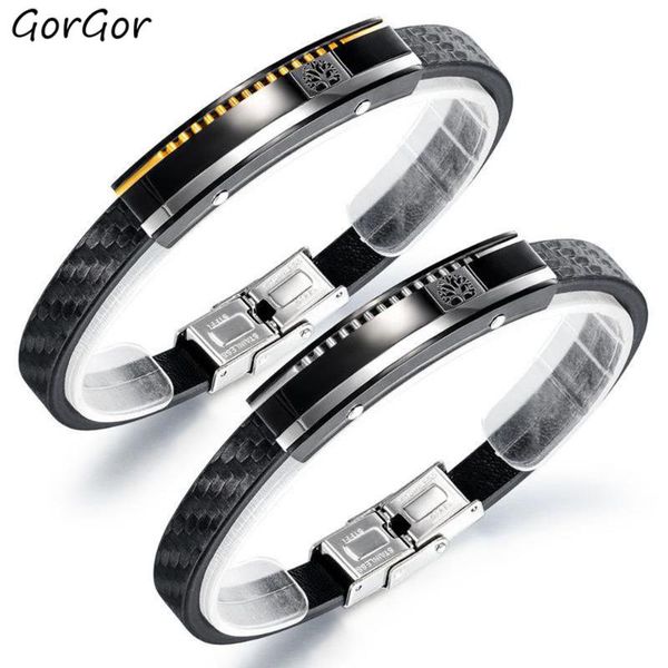 gorgor bangles men stainless steel minimalist pattern life tree between black individuality valentines day gift ps-1406
gorgor bangles men stainless steel minimalist pattern life tree between black individuality valentines day gift ps-1406