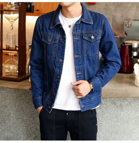 new solid casual slim mens denim jacket bomber jacket men cowboymen's jean korean jacket cowboy, Black
new solid casual slim mens denim jacket bomber jacket men cowboymen's jean korean jacket cowboy, Black