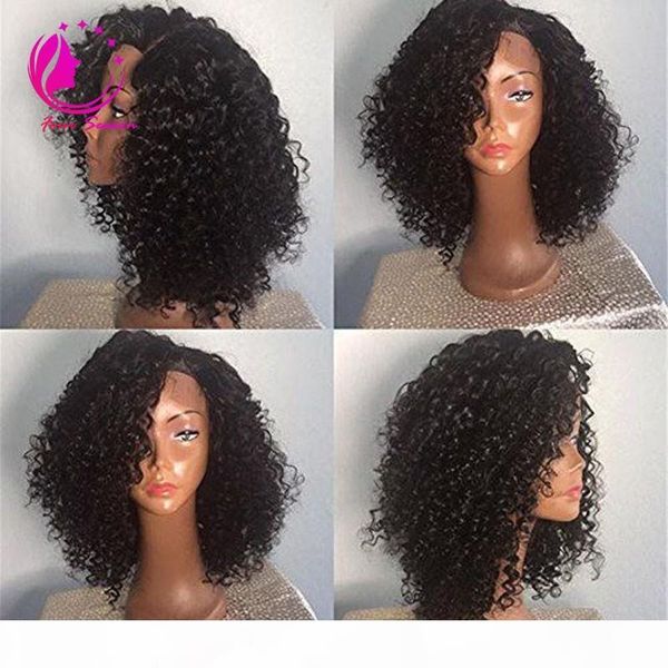 150 heavy density unprocessed virgin brazilian kinky curly lace front wig glueless lace front human hair wig 14inch with side bangs, Black;brown
150 heavy density unprocessed virgin brazilian kinky curly lace front wig glueless lace front human hair wig 14inch with side bangs, Black;brown