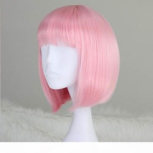 fastion women's short bob wig synthetic hair pink short cosplay wig synthetic wigs with bangs lace front wigs for women, Black
fastion women's short bob wig synthetic hair pink short cosplay wig synthetic wigs with bangs lace front wigs for women, Black