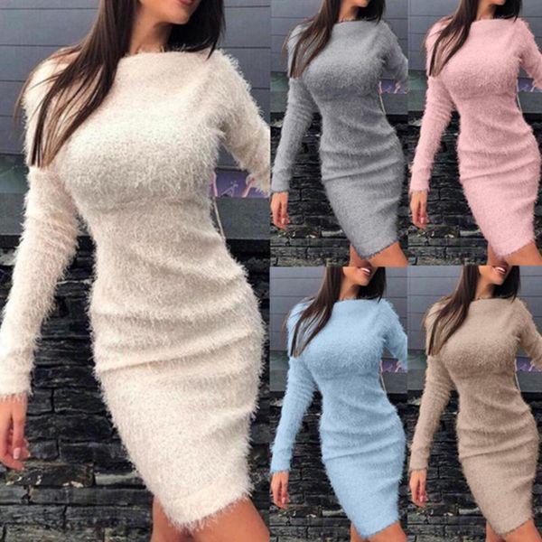 casual dresses bodycon plush dress 2021 winter autumn women elegant solid color party night long sleeve warm fashion, Black;gray
casual dresses bodycon plush dress 2021 winter autumn women elegant solid color party night long sleeve warm fashion, Black;gray