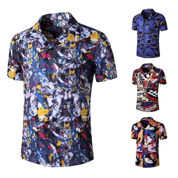 men's letter printed beach shirts polyester cotton short sleeve shirt loose turn up collar chemise vintage hawaiian men clothes1, White;black
men's letter printed beach shirts polyester cotton short sleeve shirt loose turn up collar chemise vintage hawaiian men clothes1, White;black