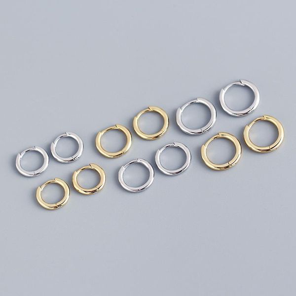 hoop & huggie real 925 sterling silver minimalist round earrings for fashion women ins fine jewelry 18k gold punk accessories, Golden;silver
hoop & huggie real 925 sterling silver minimalist round earrings for fashion women ins fine jewelry 18k gold punk accessories, Golden;silver