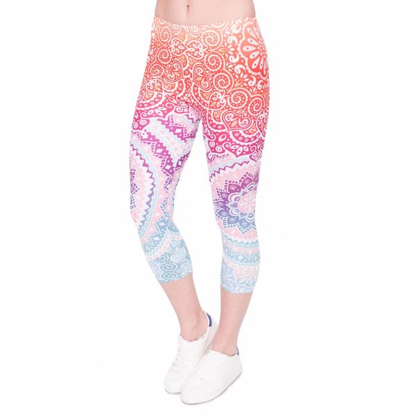 women capri leggings aztec-round-ombre printing mid-calf fitness movement leggins capri pants lj201006, Black
women capri leggings aztec-round-ombre printing mid-calf fitness movement leggins capri pants lj201006, Black