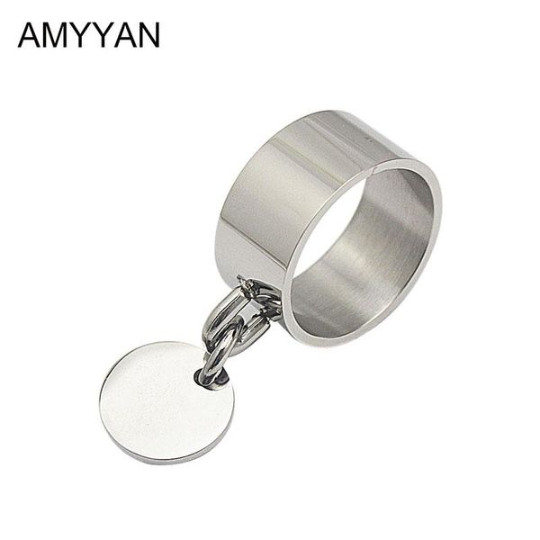 stainless steel engravable jewelery wide knuckle ring with round blank charm laser name logo laser engraved ring band, Silver
stainless steel engravable jewelery wide knuckle ring with round blank charm laser name logo laser engraved ring band, Silver