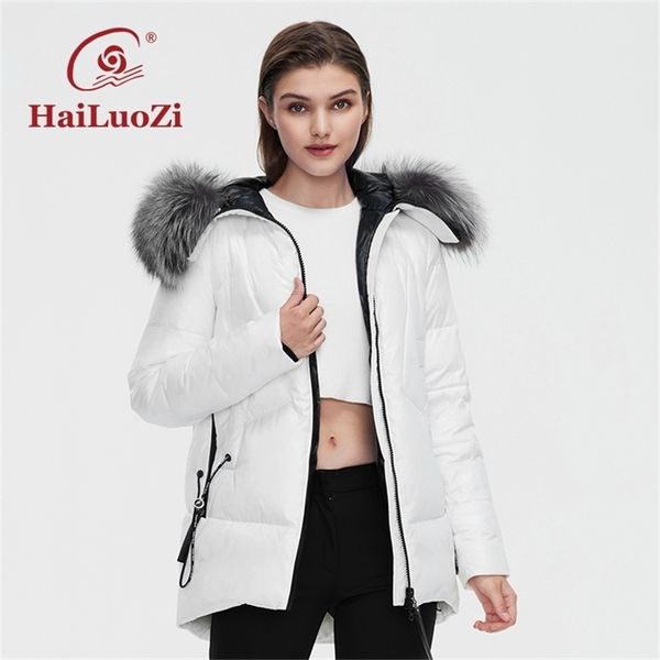 hailuozi women's winter jacket short hooded natural real fur collar women coat windproof female casual parka 6001 211216, Black
hailuozi women's winter jacket short hooded natural real fur collar women coat windproof female casual parka 6001 211216, Black