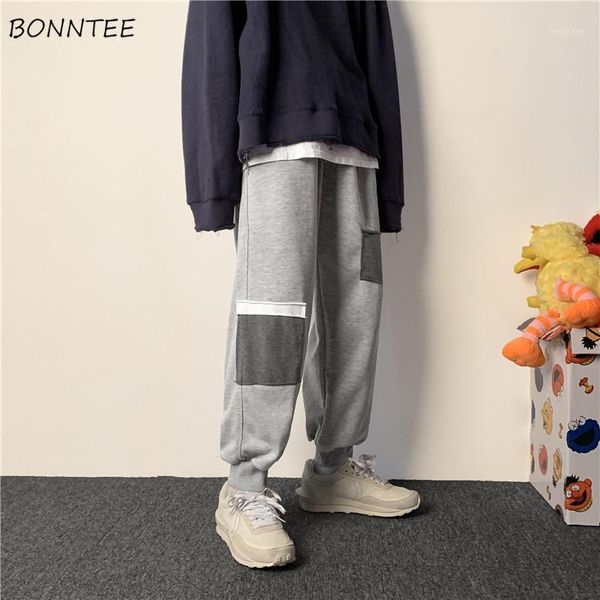 men casual pants patchwork panelled ins chic loose trousers male korean style daily ulzzang elastic waist fashion streetwear new1, Black
men casual pants patchwork panelled ins chic loose trousers male korean style daily ulzzang elastic waist fashion streetwear new1, Black