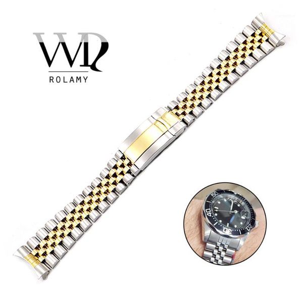Rolamy 19 20mm Wholesale Hollow Curved End Screw Links Stainless Steel Replacement Jubilee Watchband Bracelet For Datejust1, Black;brown
Rolamy 19 20mm Wholesale Hollow Curved End Screw Links Stainless Steel Replacement Jubilee Watchband Bracelet For Datejust1, Black;brown