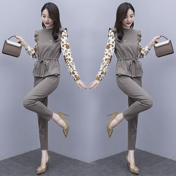 rfr9z fashion spring suit women's casual autumn and 2020 new fashion two-piececasual two-pieceprofessional socialite temperament gracef, Gray
rfr9z fashion spring suit women's casual autumn and 2020 new fashion two-piececasual two-pieceprofessional socialite temperament gracef, Gray