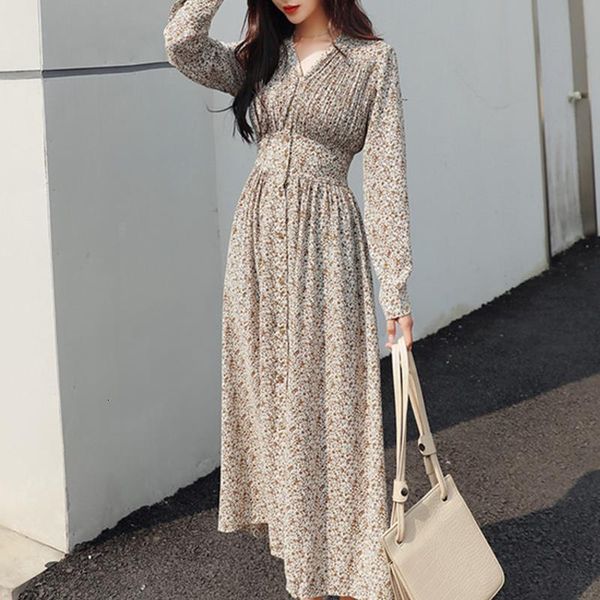 yamdi bohemian vintage v neck korean polka dot long sleeve dress women 2021 spring autumn slim print floral pleated dresses midi, Black;gray
yamdi bohemian vintage v neck korean polka dot long sleeve dress women 2021 spring autumn slim print floral pleated dresses midi, Black;gray