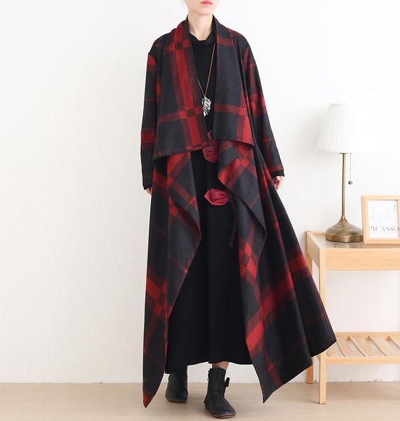 autumn winter large size fashion women's trench plaid trench long cardigans for female england style windbreaker coat plus size, Tan;black
autumn winter large size fashion women's trench plaid trench long cardigans for female england style windbreaker coat plus size, Tan;black