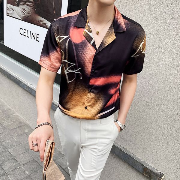 2020 summer new short-sleeved shirt trend korean loose pajamas collar casual youth beach flower inch clothing, White;black
2020 summer new short-sleeved shirt trend korean loose pajamas collar casual youth beach flower inch clothing, White;black