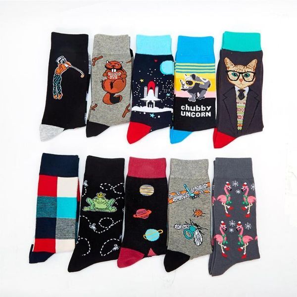 fashion combed cotton men's socks harajuku happy funny animal flamingo frog alien dress socks men's wedding christmas gift1, Black
fashion combed cotton men's socks harajuku happy funny animal flamingo frog alien dress socks men's wedding christmas gift1, Black