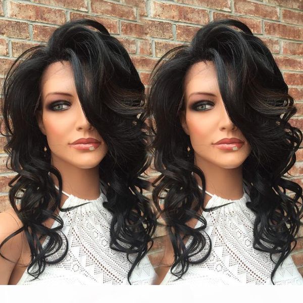 fashion body wave full lace wig #1b in stock 130% density as picture 100% indian remy human hair wig unprocessed, Black
fashion body wave full lace wig #1b in stock 130% density as picture 100% indian remy human hair wig unprocessed, Black