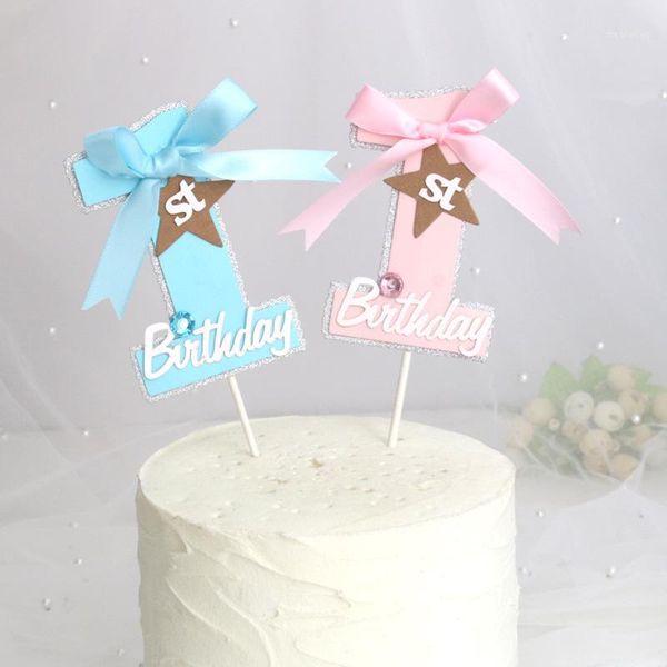 2pcs/lot 1st birthday cupcake er pink blue baby shower bowknot cupcake er for kids baby birthday party cake decorations1
2pcs/lot 1st birthday cupcake er pink blue baby shower bowknot cupcake er for kids baby birthday party cake decorations1