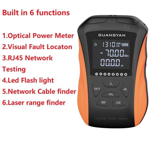 fiber optic equipment generation multifunction mini 6 in 1 optical power meter tester vfl visual fault locator network cable test
fiber optic equipment generation multifunction mini 6 in 1 optical power meter tester vfl visual fault locator network cable test