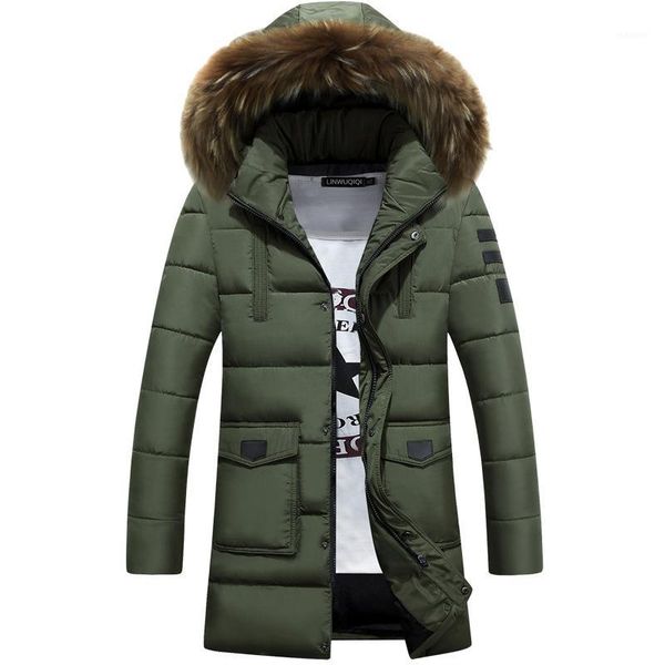 new trend army green parka men doudoune homme 2016 winter jacket men fashion big fur hooded cotton-padded down jacket thick1, Black
new trend army green parka men doudoune homme 2016 winter jacket men fashion big fur hooded cotton-padded down jacket thick1, Black