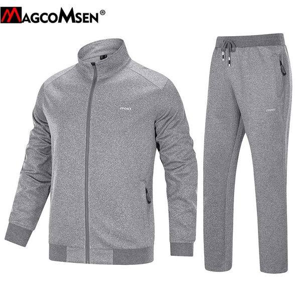 magcomsen mens athletic tracksuit 2 piece set casual zipper jackets and track pants workout jogging sportswear men sets clothing, Gray
magcomsen mens athletic tracksuit 2 piece set casual zipper jackets and track pants workout jogging sportswear men sets clothing, Gray