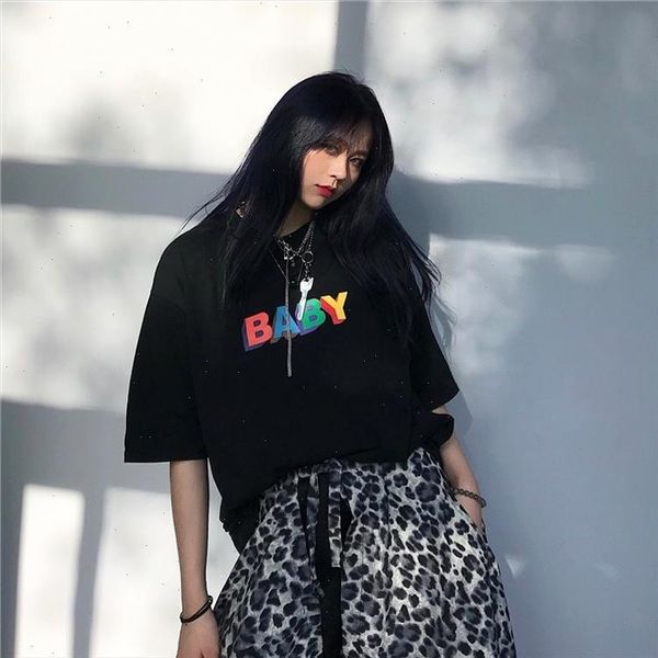 kuakuayu hjn golf baby cotton t shirt female t shirt chic letters printed short sleeves women tees loose, White
kuakuayu hjn golf baby cotton t shirt female t shirt chic letters printed short sleeves women tees loose, White