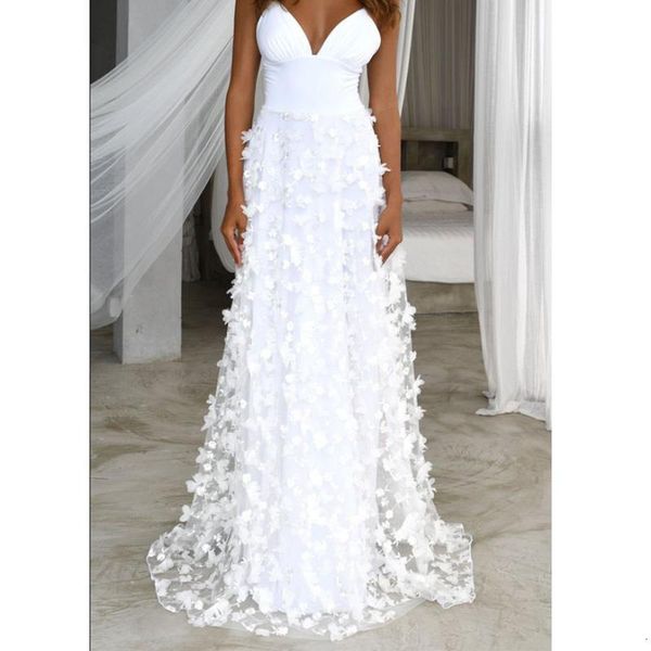 spaghetti strap evening party dress women deep v-neck floral lace white dress women floor-length clothing strapless dress, Black;gray
spaghetti strap evening party dress women deep v-neck floral lace white dress women floor-length clothing strapless dress, Black;gray