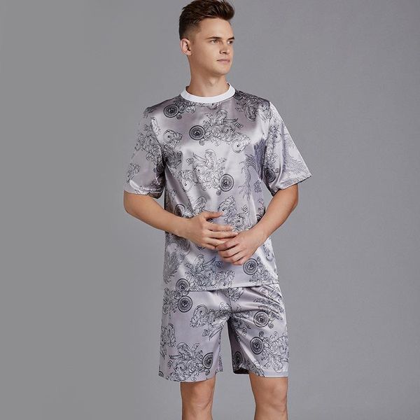 men's sleepwear retro men print dragon 2pcs pajamas set pyjamas sleep suit wear spring summer lounge home, Black;brown
men's sleepwear retro men print dragon 2pcs pajamas set pyjamas sleep suit wear spring summer lounge home, Black;brown