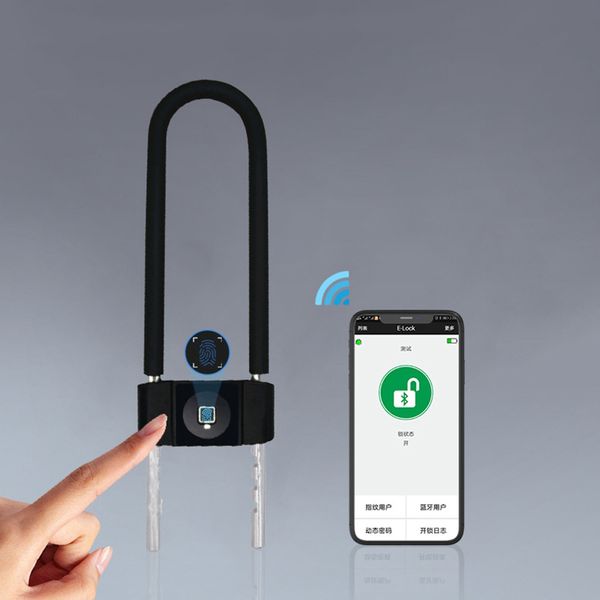 Fingerprint Bike Lock Anti-theft Keyless APP Bicycle Lock With USB Charge IP65 Waterproof Long Standby Time Unlock U-Sharp Lock
Fingerprint Bike Lock Anti-theft Keyless APP Bicycle Lock With USB Charge IP65 Waterproof Long Standby Time Unlock U-Sharp Lock