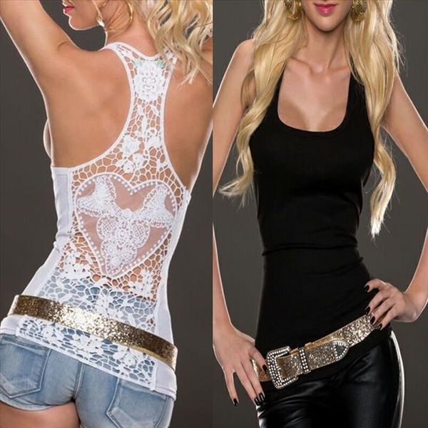 summer womens tank t shirt lace vest crochet back hollow out vest camisole black amp;white sleeveless shirt blouse
summer womens tank t shirt lace vest crochet back hollow out vest camisole black amp;white sleeveless shirt blouse