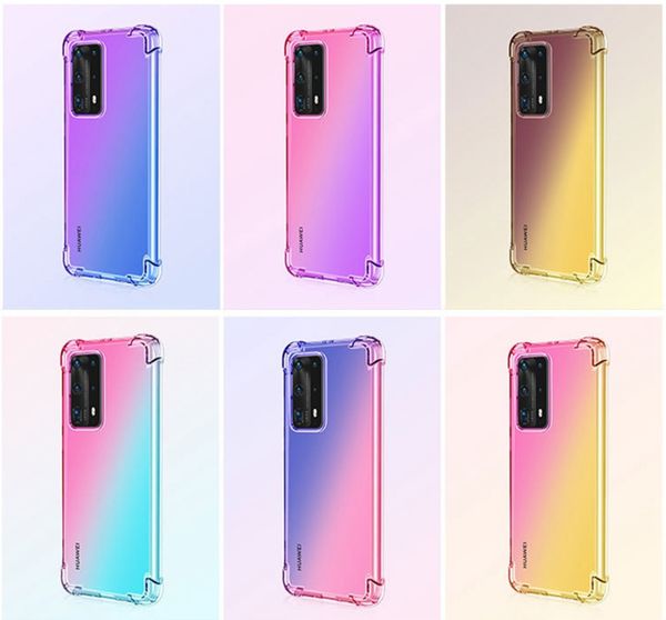 10pcs/lot shockproof gradient soft tpu phone case for huawei p40 pro p30 p20 lite mate30 lite mate20 pro x transparent back cover
10pcs/lot shockproof gradient soft tpu phone case for huawei p40 pro p30 p20 lite mate30 lite mate20 pro x transparent back cover