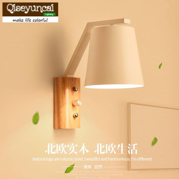 qiseyuncai 2020 new nordic living room wooden wall lamp creative tv wall bedroom den mirror cabinet macarons bedside lamp
qiseyuncai 2020 new nordic living room wooden wall lamp creative tv wall bedroom den mirror cabinet macarons bedside lamp