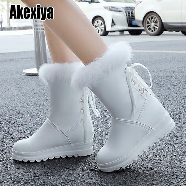 boots leather winter plush fur warm women's snow mid calf product shoes p7201, Black
boots leather winter plush fur warm women's snow mid calf product shoes p7201, Black