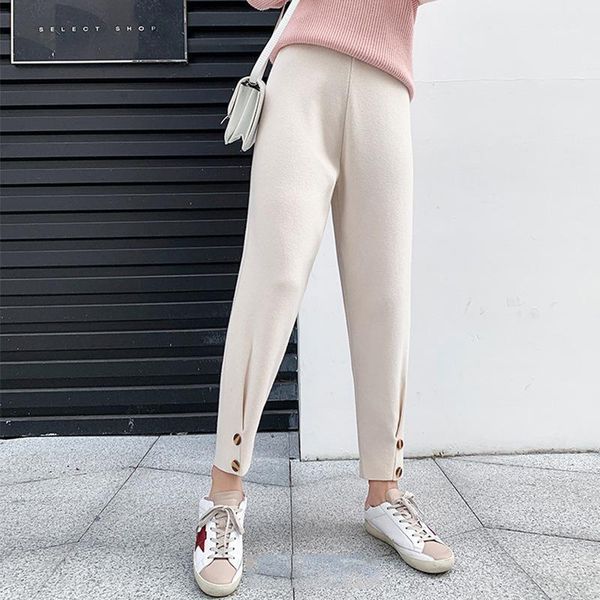 winter thicken women pencil pants fashion 2020 knitting pants female autumn high waist loose trousers capris solid1, Black;white
winter thicken women pencil pants fashion 2020 knitting pants female autumn high waist loose trousers capris solid1, Black;white