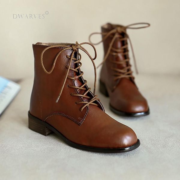 handmade fashion martin boots women genuine leather lace-up oxfords round toe chunky ankle booties back zipper black/brown 200928
handmade fashion martin boots women genuine leather lace-up oxfords round toe chunky ankle booties back zipper black/brown 200928