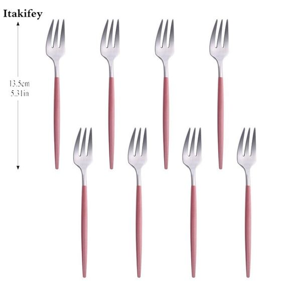 8pcs stainless steel dessert fork multi-color coffee set black gold silverware fork kitchen accessory flatware drop shipping
8pcs stainless steel dessert fork multi-color coffee set black gold silverware fork kitchen accessory flatware drop shipping