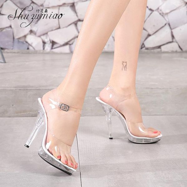 shuzumiao 2021 summer new transparent 12cm super high heel sandals catwalk high heel shallow mouth with open toe sandals, Black
shuzumiao 2021 summer new transparent 12cm super high heel sandals catwalk high heel shallow mouth with open toe sandals, Black