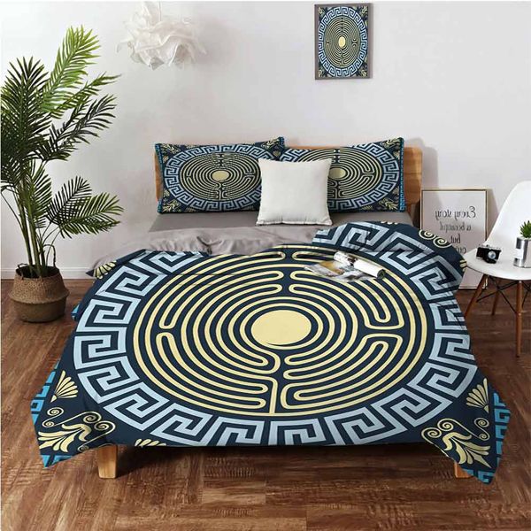 yellow and blue labyrinth pattern from ancient culture with floral detailsbedding 3-piece set
yellow and blue labyrinth pattern from ancient culture with floral detailsbedding 3-piece set