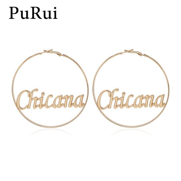 hoop & huggie fashion gold color big earrings for women letter pendant round minimalist statement punk jewelry, Golden;silver
hoop & huggie fashion gold color big earrings for women letter pendant round minimalist statement punk jewelry, Golden;silver