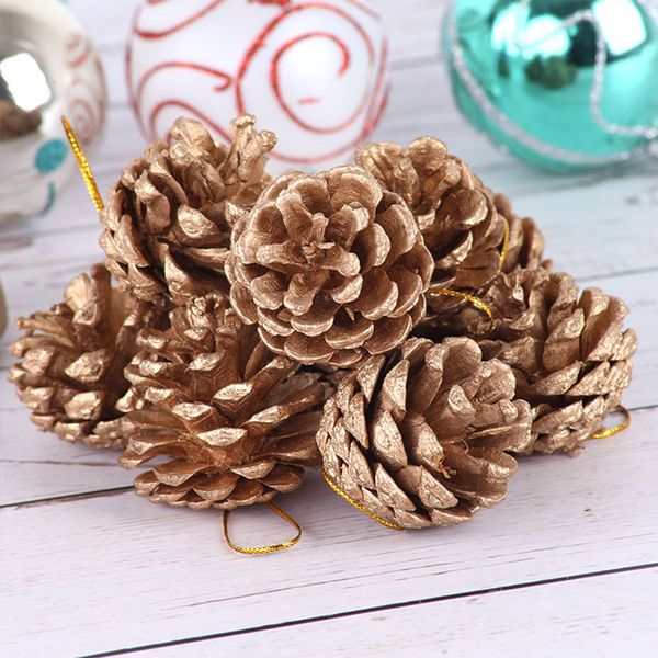 new9pcs pendants tree christmas silver gold supplies wooden hanging pine cones party decoration ornament decor 7
new9pcs pendants tree christmas silver gold supplies wooden hanging pine cones party decoration ornament decor 7