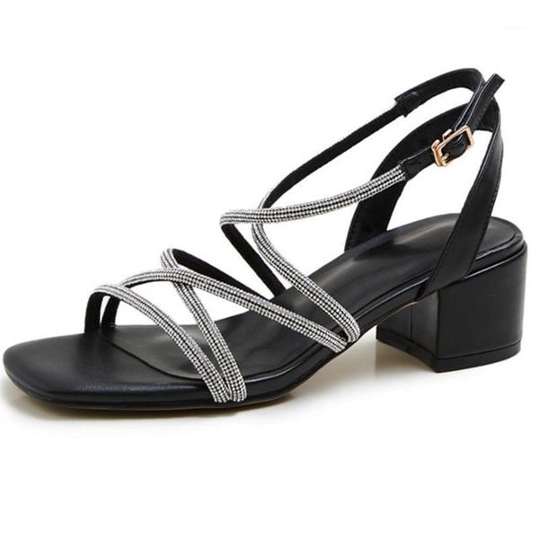 2021 new buckle elegant women sandals square high heel fashion women shoes superfine fiber summer ladies sandals size 34-431, Black
2021 new buckle elegant women sandals square high heel fashion women shoes superfine fiber summer ladies sandals size 34-431, Black