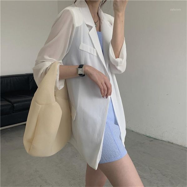 women 2020 new sunscreen blazer women summer office lady loose solid minimalist long-sleeved cardigan suit jacket femme1, White;black
women 2020 new sunscreen blazer women summer office lady loose solid minimalist long-sleeved cardigan suit jacket femme1, White;black