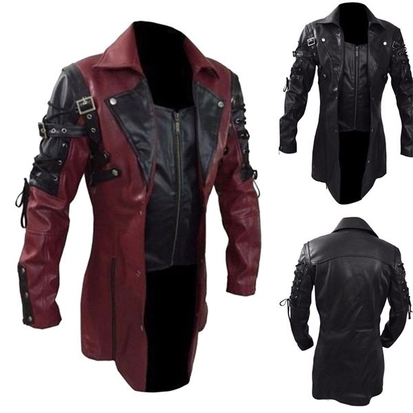 men's leather jacket autumn winter jaqueta de couro masculino punk vintage zipper long sleeve coat #3 c1103, Black;brown
men's leather jacket autumn winter jaqueta de couro masculino punk vintage zipper long sleeve coat #3 c1103, Black;brown