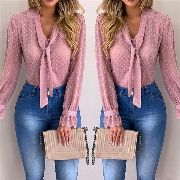 women pink blouses and shirt 2021 new sweet office style women summer chiffon long sleeve shirt blusas mujer de moda 2021, White
women pink blouses and shirt 2021 new sweet office style women summer chiffon long sleeve shirt blusas mujer de moda 2021, White