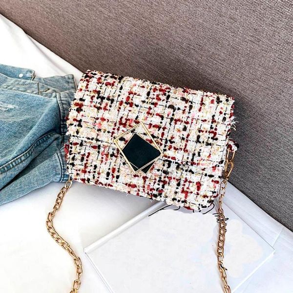 classic plaid flap bag for women wool woven small shoulder bag chain small cross body women messenger luxury handbag #15
classic plaid flap bag for women wool woven small shoulder bag chain small cross body women messenger luxury handbag #15
