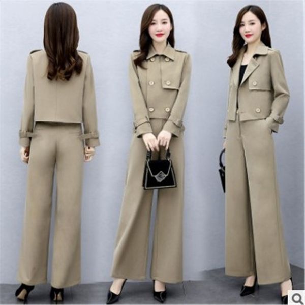 qevc8 2020 autumn two-piece small coat fashion casual slimming wide-leg style age-reducing western women's pants wide leg pants suit sh, Gray
qevc8 2020 autumn two-piece small coat fashion casual slimming wide-leg style age-reducing western women's pants wide leg pants suit sh, Gray