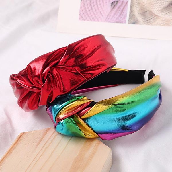 1pc bright color pu leather middle knotted wide headband for women girls solid color head hoop rainbow fashion hair accessories q bbyeqe
1pc bright color pu leather middle knotted wide headband for women girls solid color head hoop rainbow fashion hair accessories q bbyeqe
