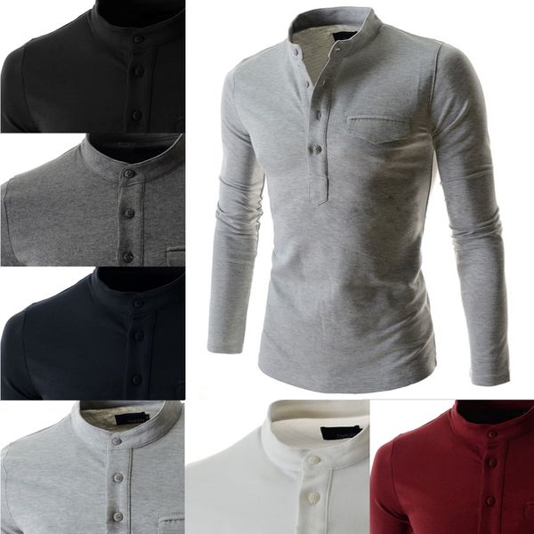 e-baihui 2021 european and american new men's solid color t-shirts buttoned fashion pullovers men's casual slim k-928, White;black
e-baihui 2021 european and american new men's solid color t-shirts buttoned fashion pullovers men's casual slim k-928, White;black